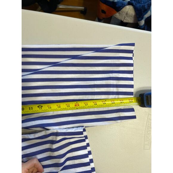 J. Crew striped halter wide leg jumpsuit blue white nautical coastal preppy 6 - Picture 12 of 14